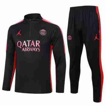 Sudadera De Training Paris Saint Germain 2024 2025 Negro Rosa