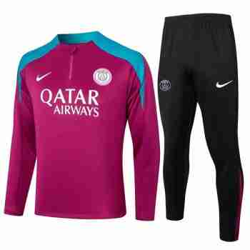 Sudadera De Training Paris Saint Germain 2024 2025 Purpura Rojo