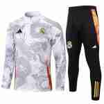 Sudadera De Training Real Madrid 2024-2025 Blanco Gris 5