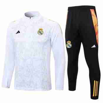 Sudadera De Training Real Madrid 2024 25 Blanco Gris