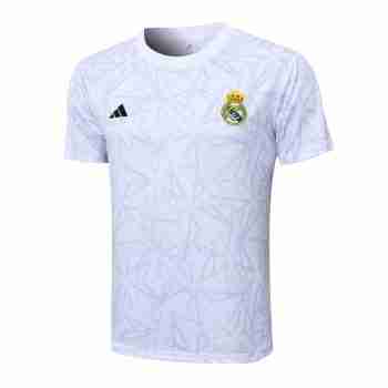Tailandia Camiseta Entrenamiento Real Madrid 2024 25 Blanco Gris