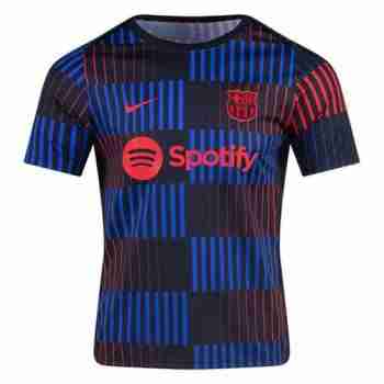 Tailandia Camiseta Pre Match FC Barcelona 2024 2025 Azul Rojo