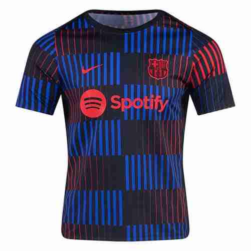 Tailandia Camiseta Pre Match FC Barcelona 2024 2025 Azul Rojo