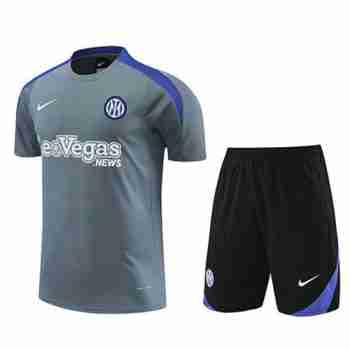 Tailandia Camiseta set Entrenamiento Inter Milan 2024 2025 Gris Negro