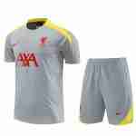 Tailandia Conjunto Camiseta Entrenamiento Liverpool 2024 2025 Gris