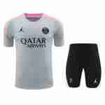 Tailandia Conjunto Camiseta Entrenamiento Paris Saint Germain 2024 2025 Gris
