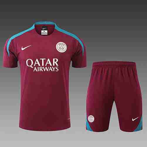 Tailandia Conjunto Camiseta Entrenamiento Paris Saint Germain 2024 2025 Rojo