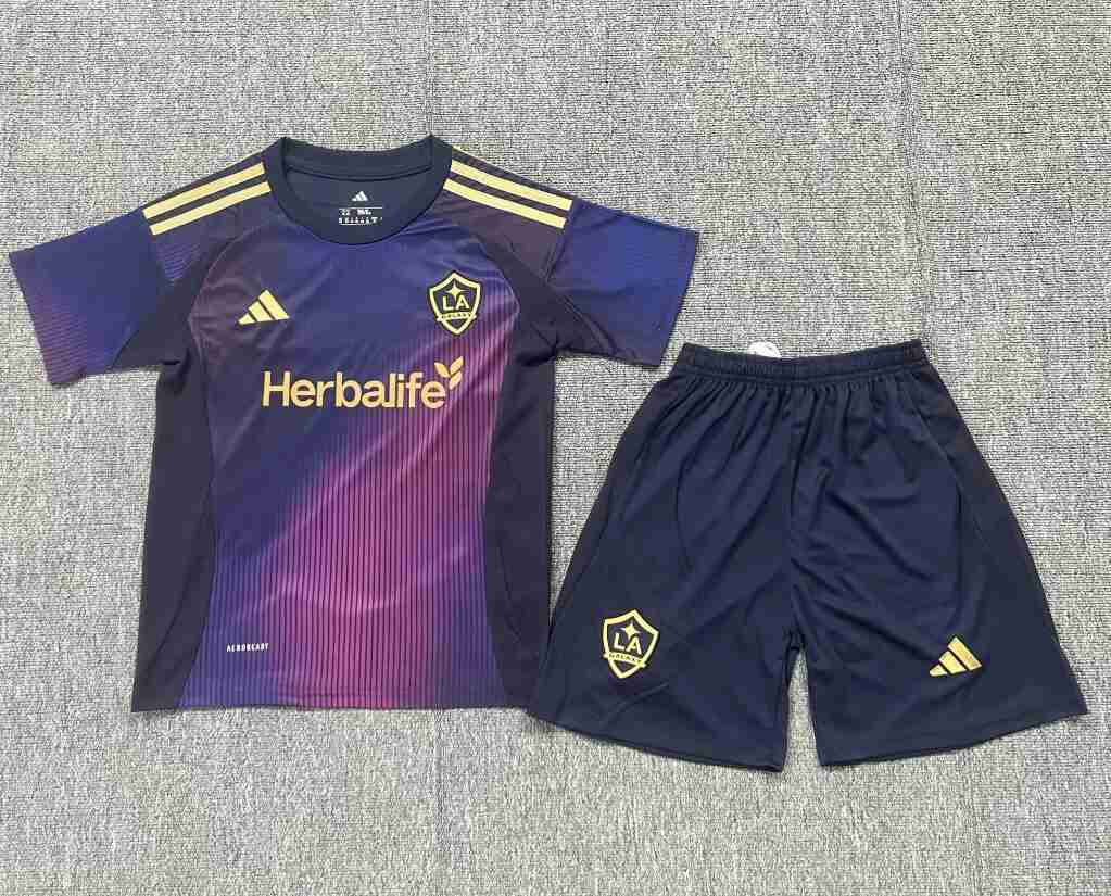 Camiseta Los Angeles Galaxy Conjunto Niños Segunda 2025 2026