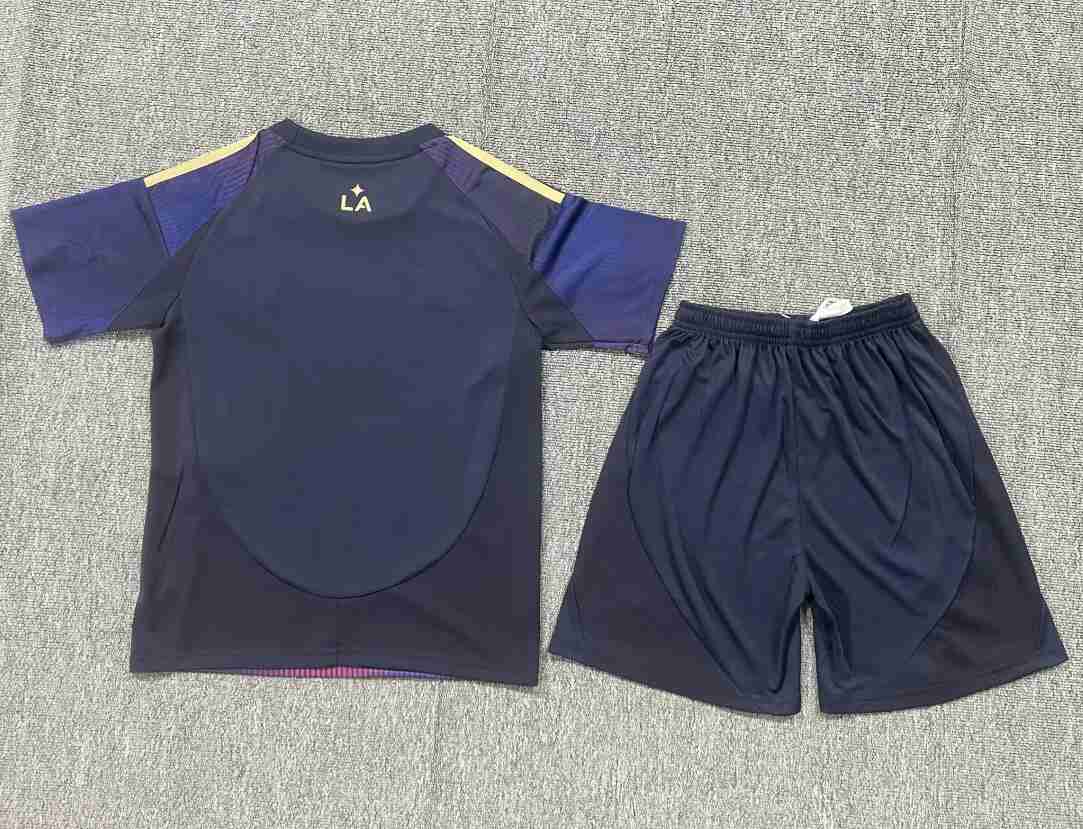 Camiseta Los Angeles Galaxy Conjunto Niños Segunda 2025 2026_1