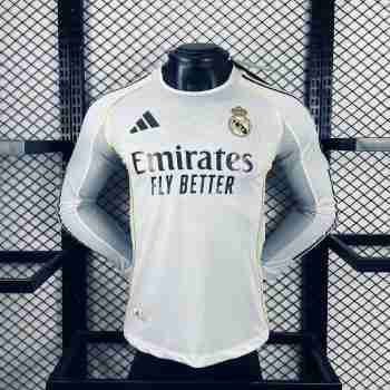 Tailandia Camiseta Manga Larga Primera Real Madrid 2025 2026