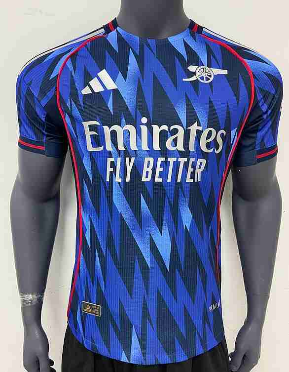 Versión Jugador Camiseta Segunda Arsenal 2025 2026