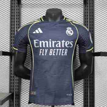 Versión Jugador Camiseta Segunda Real Madrid 2025 2026