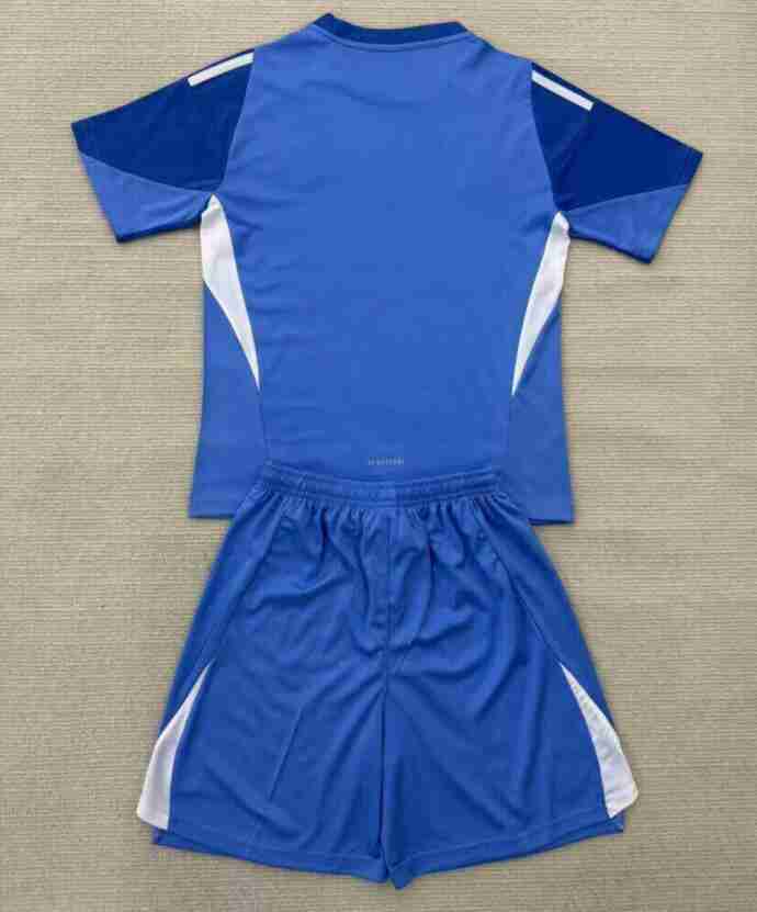 Camiseta Real Madrid Conjunto Niños Portero 2025 2026 Azul_1