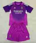 Camiseta Real Madrid Conjunto Niños Portero 2025 2026 Purpura