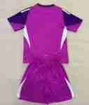 Camiseta Real Madrid Conjunto Niños Portero 2025 2026 Purpura