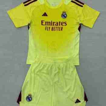 Camiseta Real Madrid Conjunto Niños Porterol 2025 26