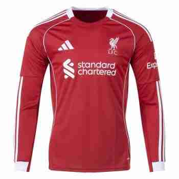 Tailandia Camiseta Primera Manga Larga Liverpool 2025 2026