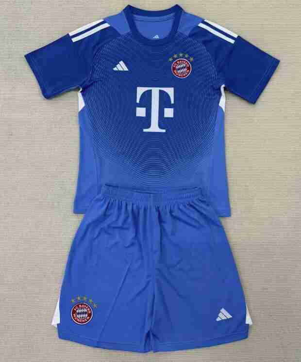 Camiseta Bayern Munich Conjunto Niños Portero 2025 2026