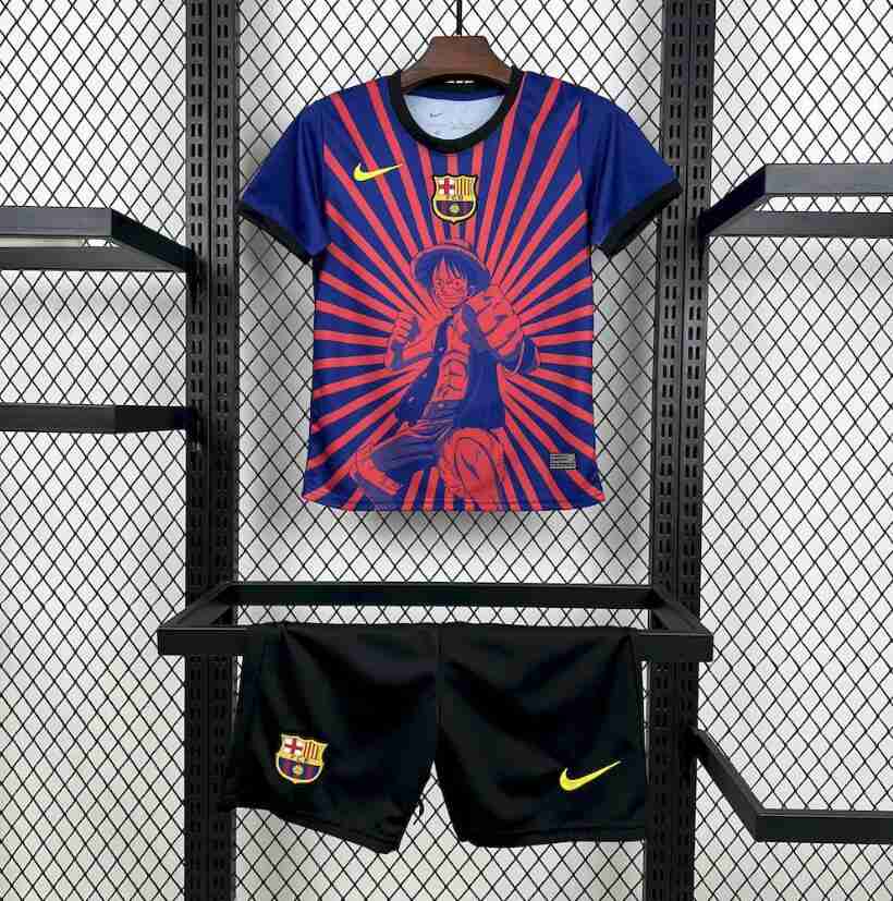 Camiseta FC Barcelona Conjunto Niños One Peace Especial 2025 2026