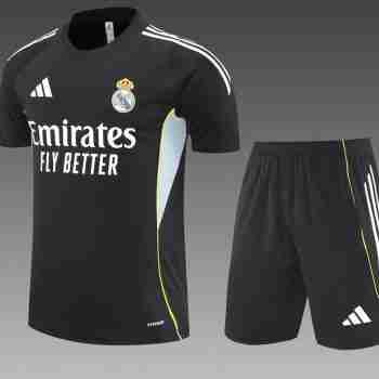 Camiseta Real Madrid Conjunto Niños Entrenamiento 2025 2026 Negro