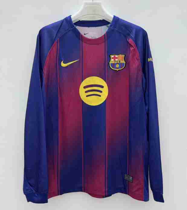 Tailandia Camiseta Primera Manga Larga FC Barcelona 2025 2026