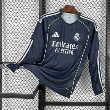 Tailandia Camiseta Segunda Manga Larga Real Madrid 2025 2026