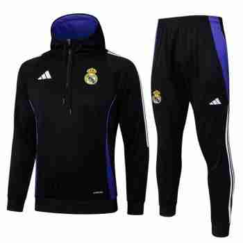 Chandal Con Capucha Real Madrid 2025 2026 Negro