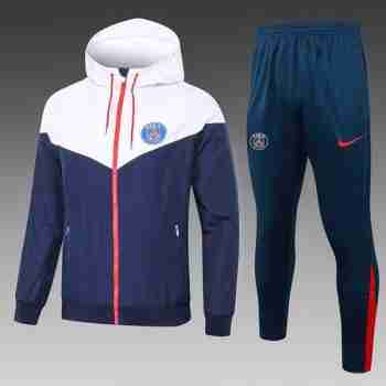 Conjunto Rompevientos Paris Saint Germain 2025 2026 Blanco Azul