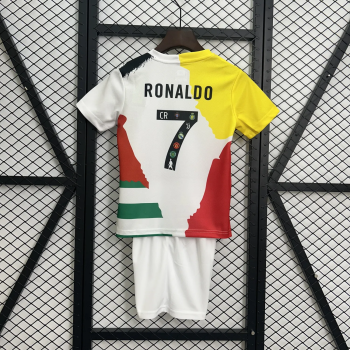 Cristiano Ronaldo NO.7 Camiseta Real Madrid Conjunto Niños Edizione Commemorativa 2025 2026