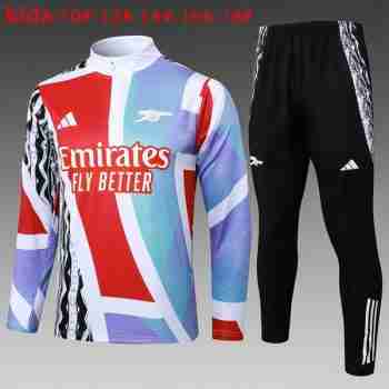 Sudadera De Training Ninos Arsenal 2025 2026 Blanco Rojo