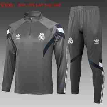 Sudadera De Training Ninos Real Madrid 2025 2026 Gris