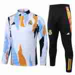Sudadera De Training Real Madrid 2025-2026 Blanco Naranja
