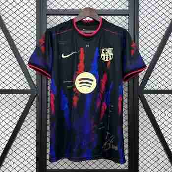 Tailandia Camiseta Especial FC Barcelona 2025 2026 Negro Rojo