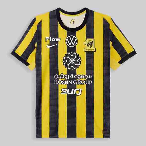 Tailandia Camiseta Al-Ittihad FC 1ª 2025-2026 Tailandia Camiseta Primera Al Ittihad FC 2025 2026