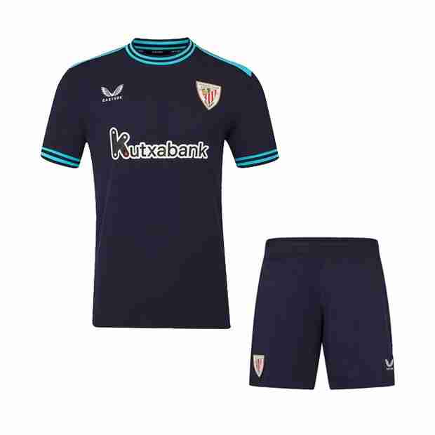 Camiseta Athletic Bilbao 2ª Niño 2025-2026 Camiseta Athletic Bilbao Conjunto Niños Segunda 2025 2026