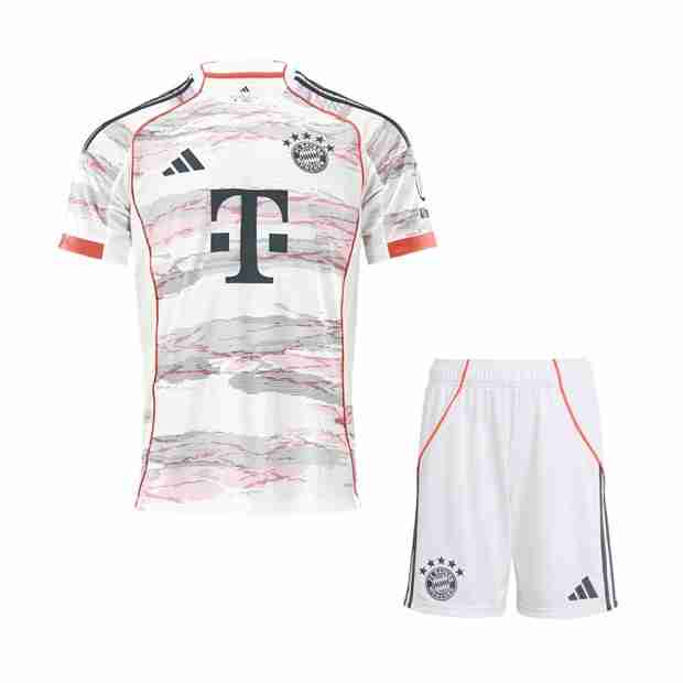Camiseta Bayern Munich 2ª Niño 2025-2026 Camiseta Bayern Munich Conjunto Niños Segunda 2025 2026
