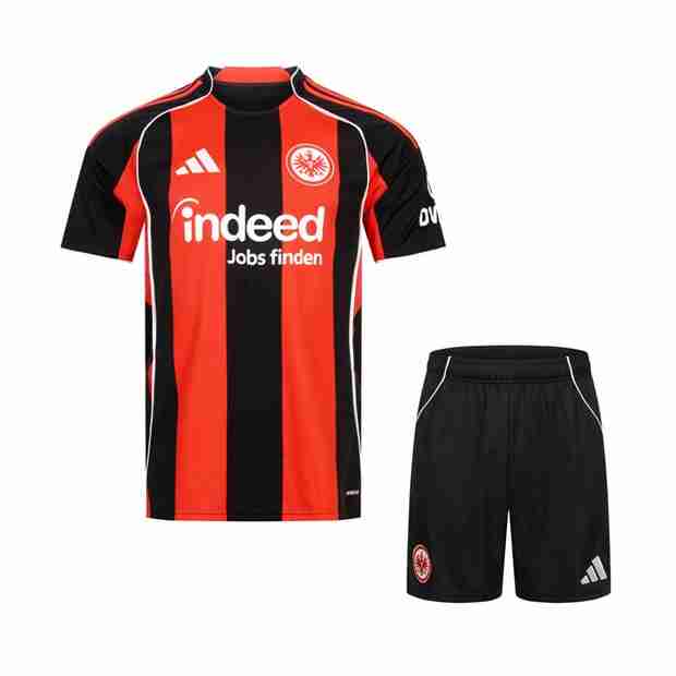 Camiseta Eintracht Frankfurt 1ª Niño 2025-2026 Camiseta Eintracht Frankfurt Conjunto Niños Primera 2025 2026