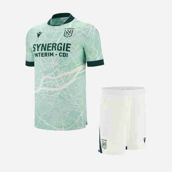 Camiseta FC Nantes 2ª Niño 2025-2026 Camiseta FC Nantes Conjunto Niños Segunda 2025 2026