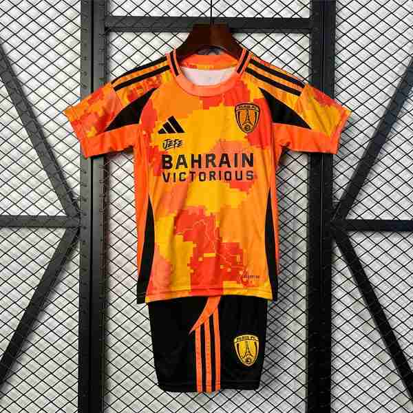Camiseta PSG Special Edition Niño 2025-2026 Naranja Camiseta Paris FC Conjunto Niños Especial 2025 2026 Naranja