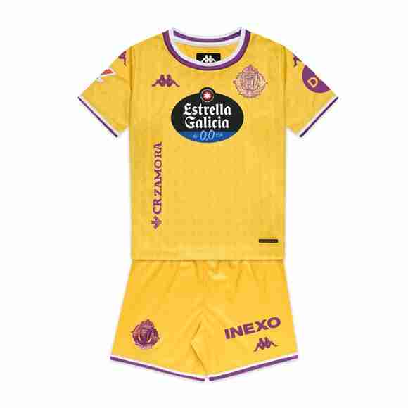 Camiseta Real Valladolid 3ª Niño 2025-2026 Camiseta Real Valladolid Conjunto Niños Tercera 2025 2026