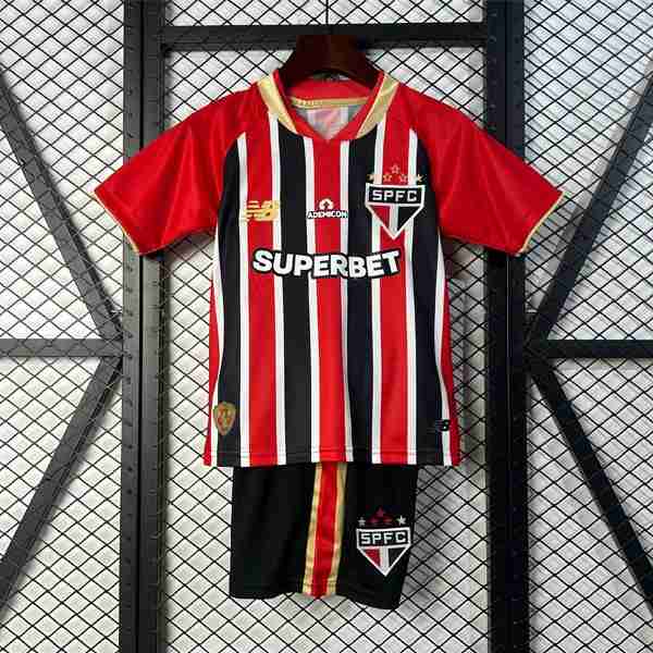 Camiseta Sao Paulo 2ª Niño 2025-2026 4 Camiseta Sao Paulo Conjunto Niños Segunda 2025 2026