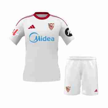 Camiseta Sevilla Conjunto Niños Primera 2025 2026