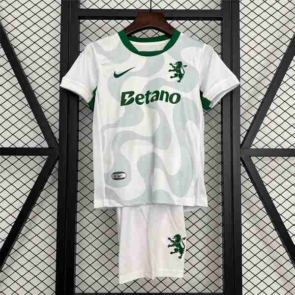 Camiseta Sporting Lisbon 2ª Niño 2025-2026 Camiseta Sporting De Lisboa Conjunto Niños Segunda 2025 2026