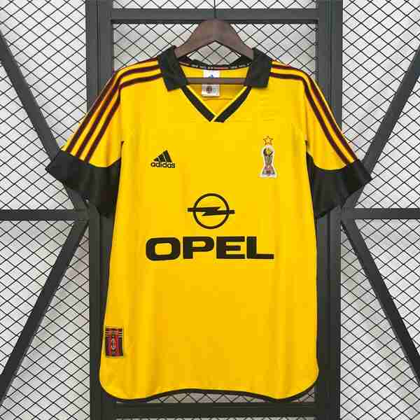 Tailandia Camiseta AC Milan 2ª Retro 1999-2000 Tailandia Camiseta Cuarta AC Milan Retro 1999 2000