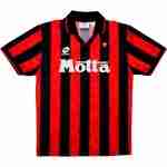 Tailandia Camiseta Primera AC Milan Retro 1993 1994 Negro Rojo