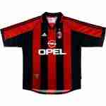 Tailandia Camiseta Primera AC Milan Retro 1998 2000 Rojo
