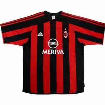 Tailandia Camiseta Primera AC Milan Retro 2003 2004 Rojo