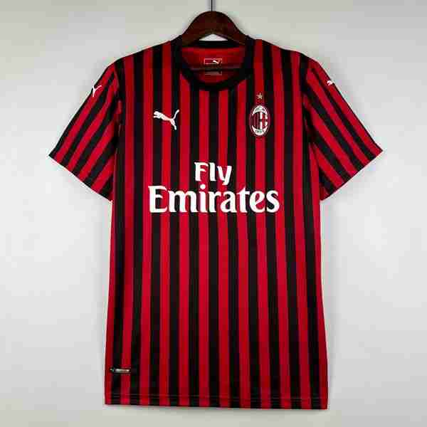 Tailandia Camiseta AC Milan 1ª Retro 2019-2020 Tailandia Camiseta Primera AC Milan Retro 2019 2020