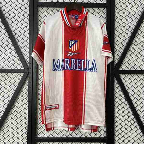 Tailandia Camiseta Atletico Madrid 1ª Retro 1999-2000 Tailandia Camiseta Primera Atlético De Madrid Retro 1999 2000