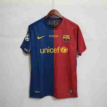 Tailandia Camiseta Primera FC Barcelona Retro 2008 2009 Azul Rojo